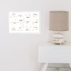 Quadro Decorativo Signos - Constelações 45x34cm Moldura Branca