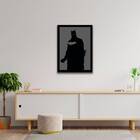 Quadro Decorativo Silhueta Batman 24x18cm - Com Vidro Moldura