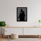 Quadro Decorativo Silhueta Batman 45x34cm - Com Vidro Moldura
