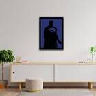 Quadro Decorativo Silhueta Super Man 45x34cm A3 (45 X 34)