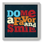 Quadro Decorativo - Smile - 33cm X 33cm - 015qdrb
