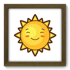 Quadro Decorativo - Sol - 22cm X 22cm - 133qdbm