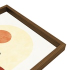 Quadro Decorativo Sol Nascente Colorido sem Vidro 40x30cm Tropical