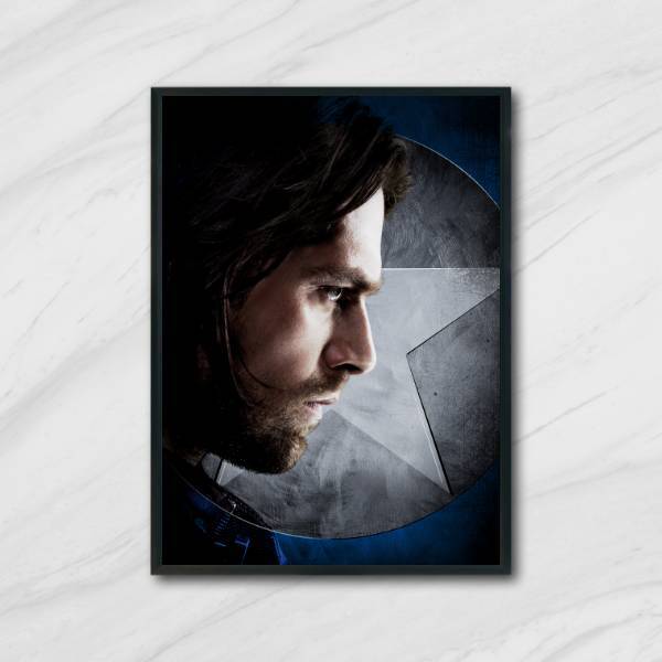 Quadro Decorativo Soldado Invernal Perfil 45x34cm A3 (45 X 34)