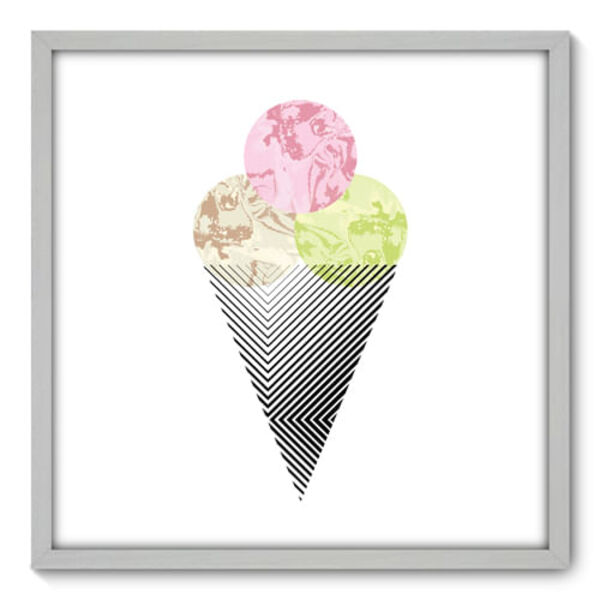 Quadro Decorativo - Sorvete - 70cm X 70cm - 161qnadb