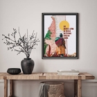 Quadro Decorativo Soy Latino Americano 45x34cm Moldura:madeir