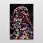 Quadro Decorativo Star Wars Darth Vader Estilizado Colorido 1