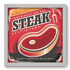 Quadro Decorativo - Steak - 33cm X 33cm - 356qdcb