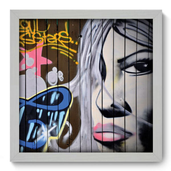 Quadro Decorativo - Street Art - 33cm X 33cm - 028qdub