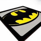 Quadro Decorativo Super Herói 3d Coleção Brasão Mdf 21x21cm