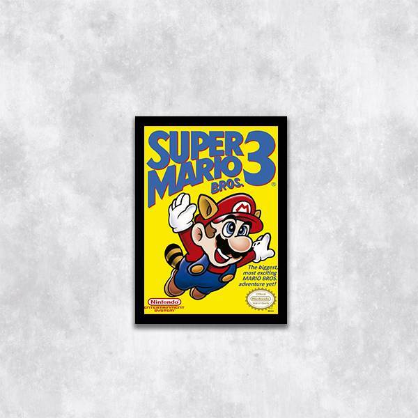 Quadro Decorativo Super Mario Bros 45x34cm A3 (45 X 34)