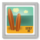 Quadro Decorativo - Surf - 22cm X 22cm - 048qdeb