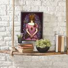 Quadro Decorativo Surrealista Menina Com Chave 45x34cm A3 (45