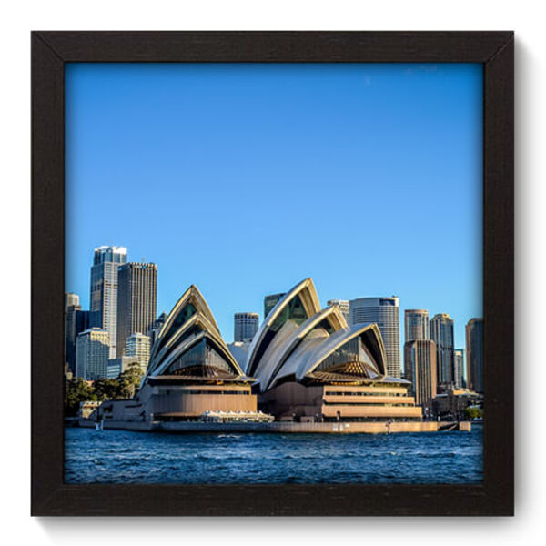Quadro Decorativo - Sydney - 22cm X 22cm - 059qnmap