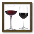 Quadro Decorativo - Taças De Vinho - 33cm X 33cm - 067qdcm