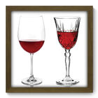 Quadro Decorativo - Taças De Vinho - 33cm X 33cm - 069qdcm