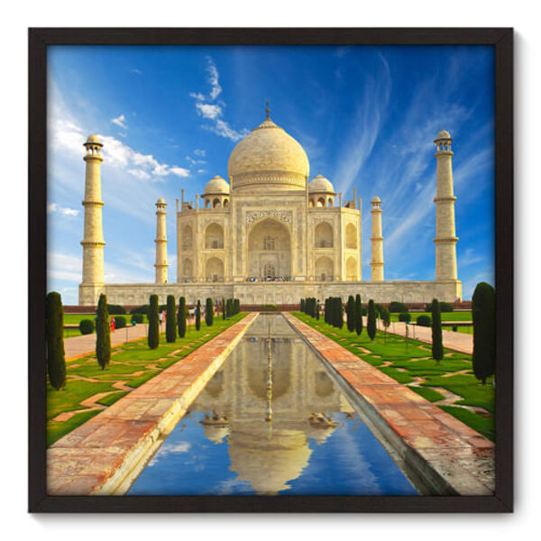 Quadro Decorativo - Taj Mahal - 70cm X 70cm - 001qnmdp