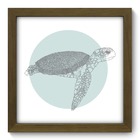 Quadro Decorativo - Tartaruga - 22cm X 22cm - 035qdsm
