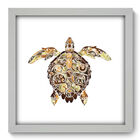 Quadro Decorativo - Tartaruga - 33cm X 33cm - 157qdsb