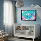 Quadro Decorativo Tartaruga Baby Mar  - 50x70cm Moldura Preta