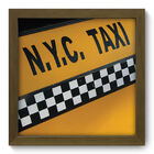 Quadro Decorativo - Taxi - 22cm X 22cm - 019qdmm