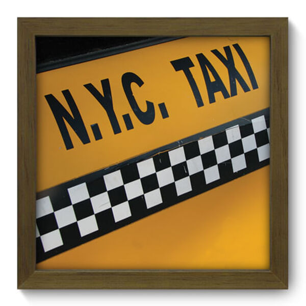Quadro Decorativo - Taxi - 22cm X 22cm - 019qdmm