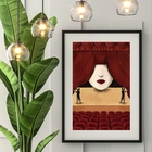 Quadro Decorativo Teatro - 60x48cm Moldura:madeira Preta