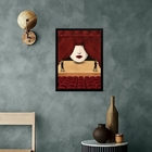 Quadro Decorativo Teatro- Palco 24x18cm Moldura:madeira Preta