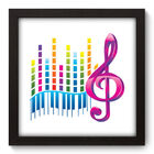 Quadro Decorativo - Teclado - 22cm X 22cm - 028qdgp