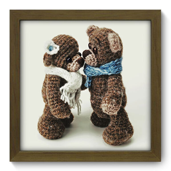 Quadro Decorativo - Teddy Bear - 22cm X 22cm - 095qdbm
