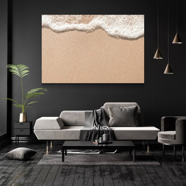 Quadro Decorativo Tela Beira Mar Sem Moldura E Sem Vidro 100x