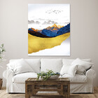 Quadro Decorativo Tela Canvas Abstrato Alpes - 120x60 Cm