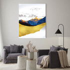 Quadro Decorativo Tela Canvas Abstrato Alpes - 120x60 Cm