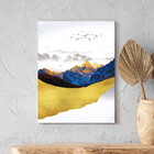 Quadro Decorativo Tela Canvas Abstrato Alpes - 180x100 Cm