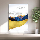 Quadro Decorativo Tela Canvas Abstrato Alpes - 180x135 Cm