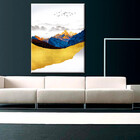Quadro Decorativo Tela Canvas Abstrato Alpes - 200x100 Cm