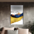 Quadro Decorativo Tela Canvas Abstrato Alpes Com Moldura Prat