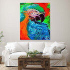 Quadro Decorativo Tela Canvas Abstrato Arara Abstrato - 150x8