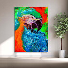Quadro Decorativo Tela Canvas Abstrato Arara Abstrato - 180x1