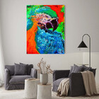 Quadro Decorativo Tela Canvas Abstrato Arara Abstrato - 180x1
