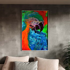 Quadro Decorativo Tela Canvas Abstrato Arara Abstrato Com Mol