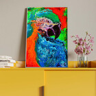 Quadro Decorativo Tela Canvas Abstrato Arara Abstrato Com Mol
