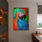 Quadro Decorativo Tela Canvas Abstrato Arara Abstrato Com Mol