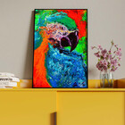Quadro Decorativo Tela Canvas Abstrato Arara Abstrato Com Mol