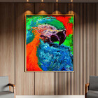 Quadro Decorativo Tela Canvas Abstrato Arara Abstrato Com Mol
