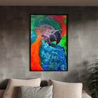 Quadro Decorativo Tela Canvas Abstrato Arara Abstrato Com Mol
