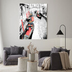 Quadro Decorativo Tela Canvas Abstrato Black And White Venice