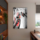 Quadro Decorativo Tela Canvas Abstrato Black And White Venice