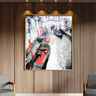 Quadro Decorativo Tela Canvas Abstrato Black And White Venice