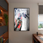 Quadro Decorativo Tela Canvas Abstrato Black And White Venice